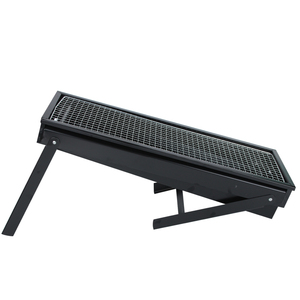 Parrilla de barbacoa portátil de combinación avanzada Soporte Braai Parrilla de barbacoa de carbón plegable de hierro y metal de estilo moderno - Product Image 4