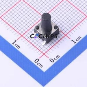 TS-KG02S-AT100F Tactile Switch SMD-4P,6x6mm Switch Single Pole Single Throw Round Button 2.5N Vertical Mount - Product Image 1