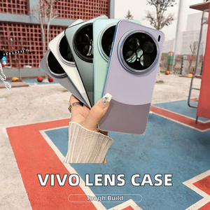 Vivo X200 Ultra/X200 Pro Mini/X100 X100S Pro X200s Matte Full Cover Case Contrast Color Metal Lens Protect <span class=keywords><strong>Mobile</strong></span> Phone Case - Product Image 2