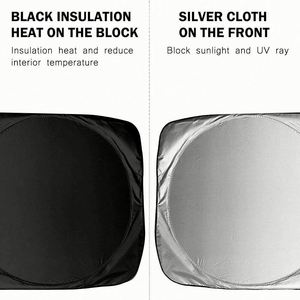 Custom Logo Foldable Car Windshield Sun <b>Shade</b> Front <b>Window</b> Visor Cover for Auto Dealership Giveaways - Product Image 3