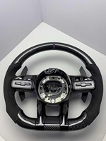 Volant en fibre de carbone pour Mercedes-Benz R230 W219 W209 W211 CLK G55 E55