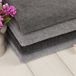 Nhà Cung Cấp Vải Dệt Shaoxing 100% Vải <span class=keywords><strong>Polyester</strong></span> Nhuộm Màu Trơn Dày Vải Nỉ Sợi Melange Vi Cực Vải Dệt Kim Nhuộm Màu - Product Image 2