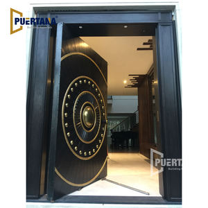 Puerta Art <span class=keywords><strong>Boulle</strong></span> Hecha a Medida en Madera y Metal, Puerta Exterior Artesanal para Casas de Lujo - Product Image 5