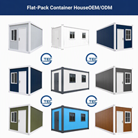 Casa Contenedor Prefabricada de Acero Modular, Portátil y Desmontable, de 10 pies, 20 pies y 40 pies
