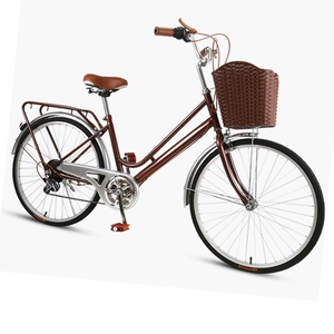 Vélo de ville pour femme avec panier, modèle 26 pouces, nouveau modèle, cadre en acier, freins à disque, vitesse unique, Ns-cs010 - Product Image 4