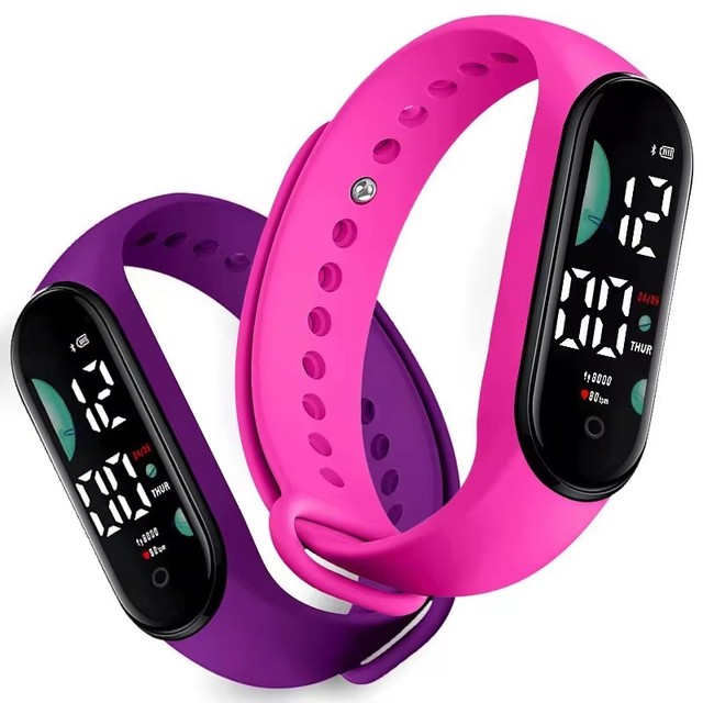 2025 Factory Touch Screen Led Band Watch Electronic Waterproof Bracelet Men Kids Digital Watch Led Watch
