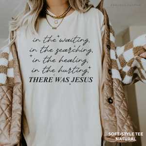Maglietta Boho Cristiana OEM ODM con scritta 'There Was Jesus', T-shirt Religiosa, Regalo per Amici della Chiesa, Maglietta Motivazionale per Donne, Trendy F - Product Image 5