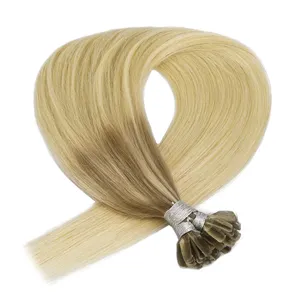 K.SWIGS Premium Remy Human Hair Extensions Diverse Hues Dense Tips Cuticle Intact Natural U-Tip Hair