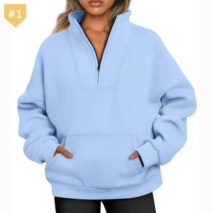 Sudaderas con Media Cremallera, Sudaderas con Cierre de Cremallera, Sudaderas Extra Grandes, Conjuntos de Otoño, Ropa de Invierno - Product Image 4