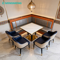 Ensemble de salle à manger moderne pour restaurant, table carrée, chaises, mobilier de café pour hôtel, café