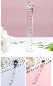 Règle en plastique acrylique découpée au laser, personnalisée, à succès en <span class=keywords><strong>2022</strong></span>, pour la promotion et l'école - Product Image 5