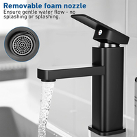 Robinet de lavabo mural en or brossé luxueux, robinet de lavabo, robinet gourmet, robinet d'eau, mélangeur pour salle de bain d'hôtel