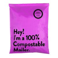 Sacs en plastique biodégradables, imprimés personnalisés, durables, biodégradables, écologiques, Poly pour la livraison de chaussures, 50 pièces