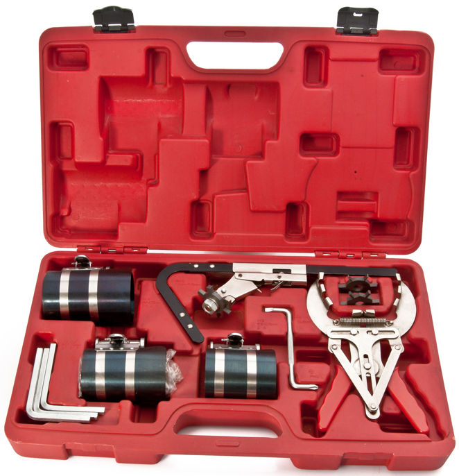 活塞环维修工具和汽车发动机维修工具,用于清洁和预加应力活塞环槽和