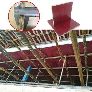 Steel Frame Building Construction Bamboo Plywood For Concrete Form Formwork 12mm