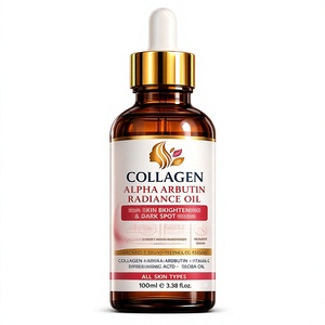 Aceite de Colágeno y Alfa Arbutina para Aclarar la Piel y el Cuidado de Manchas Oscuras, Fórmula Nutritiva Antienvejecimiento - Product Image 1