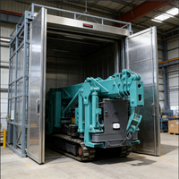 Mini-grue araignée hydraulique HW296 de 3 tonnes pour espaces étroits, grue de levage pour travaux de construction en intérieur, certifiée CE