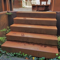 Escalier de jardin en acier moderne, escalier en métal Portable d'extérieur