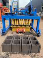 Machine manuelle compacte pour la fabrication de blocs de béton, mobile, à ponte, pour blocs creux emboîtables, haute efficacité