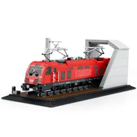 Reobrix 66020 MOC Kereta Kota MOC 66020 Model Kereta Penumpang Listrik Eropa Kit Bata Bangunan Hadiah untuk Dewasa Set Blok Bangunan