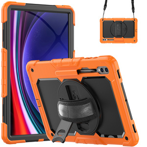 Funda Resistente para <span class=keywords><strong>Samsung</strong></span> <span class=keywords><strong>Galaxy</strong></span> <span class=keywords><strong>S8</strong></span> Ultra/S9 Ultra/S10 Ultra con Ranura para Lápiz y Correa para el Hombro 360 °   Soporte Giratorio con Cubierta Antigolpes - Product Image 1