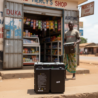 Gabinete de Intercambio de Baterías Inteligente para Exteriores ESINO de 5 Ranuras, Gabinete de Litio para Bicicletas Eléctricas con Protección IP54 a Prueba de Agua y BMS Solar
