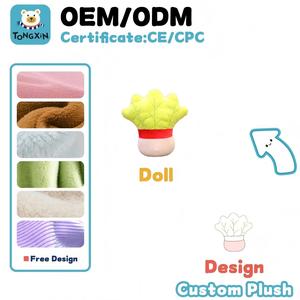 Plante en peluche fraise personnalisée par le fabricant, jouet en peluche fruit rouge pour enfants, coussin décoratif fait main, peluches pour filles, OEM - Product Image 5