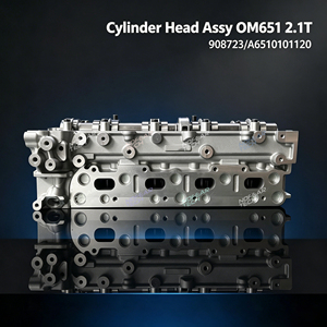 Conjunto de Cabeza de Cilindro 908723 para <span class=keywords><strong>Mercedes</strong></span> Clase C, Clase E, Sprinter, Motor Diésel OM651 2.1L <span class=keywords><strong>CDI</strong></span> 16V DOHC, Repuesto 6510101120 - Product Image 1