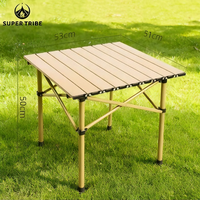 Table pliante en fer pour l'extérieur, pique-nique, camping, table à omelettes portable, table à manger domestique, voyage, vente en gros