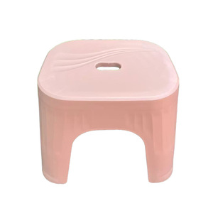Petit tabouret en plastique 28x22x30 cm, matériau PP épaissi pour salon, salle de bain, douche, changement de chaussures - Product Image 1