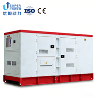 Générateur diesel silencieux U+POWER fiable pour usage marin, triphasé, 100kVA, 200kVA, 250kVA, 300kVA, avec démarrage automatique/à distance et fonction de soudage CC