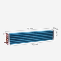 Evaporador de Gabinete Refrigerado con Tubo de Cobre y Aleta de Aluminio para Intercambiador de Calor de Gabinetes de Carne Fresca y Congeladores de Supermercado
