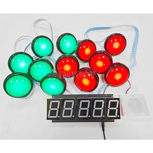 Jeux de fête de stand de fête foraine de parc d'attractions, défis interactifs de bouton-poussoir <span class=keywords><strong>LED</strong></span>, entraînement à la réaction, pods lumineux - Product Image 4
