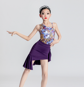 Nouveaux vêtements de danse latine pour enfants 2023 nouveau professionnel été filles pratique haute Performance robe de danse robe de danse - Product Image 4