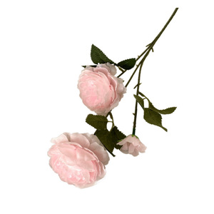 Fleurs artificielles de renoncules Kch en soie pour décoration de mariage, bouquet pour la maison, rose, blanc, champagne, orange, fuchsia - Product Image 5