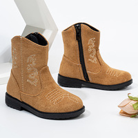 Bottes pour enfants unisexes durables, imperméables, confortables et légères pour les activités de plein air Bottes de cow-boy pour enfants