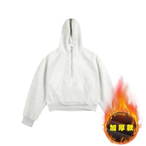 Suéter de Lana Grueso de Estilo Americano, Moderno, con Media Cremallera, Holgado, Versátil, para Invierno - Product Image 6
