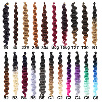 Vente chaude Crochet Tresses Freetress Vague D'eau 20 Pouces Vague Profonde Crochet Cheveux Vague D'océan Extensions De Cheveux