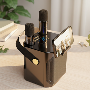 <span class=keywords><strong>Sistema</strong></span> de Karaoke Todo en Uno Portátil con Altavoz 5.4, Micrófonos Inalámbricos Dobles, Sonido Estéreo de 20W para Uso en Exteriores y Cine en Casa - Product Image 2