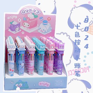 Bolígrafos Multicolor con Diseño de Mascotas de Dibujos Animados, 10/6 Colores, Lindos Artículos Escolares para el Diario - Product Image 6