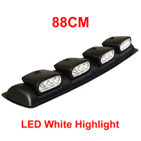 Projecteurs LED ultra-lumineux 88CM pour SUV, véhicules tout-terrain, pick-up, Jeep – Combinaison de feux de toit et de feux de rangée pour le tourisme