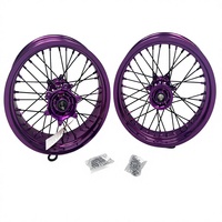GLM Factory Wholesale Nouvelle Roue de Supermotard de Haute Qualité en Alliage d'Aluminium CNC à 36 Rayons de 17 Pouces pour Moto EXC SXF 125 250 300 450