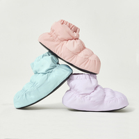 BW108 Nouvelles chaussures de ballet basses en coton pour adultes, chaudes et épaisses, pour l'entraînement de danse en intérieur, et chaussures d'échauffement pour enfants