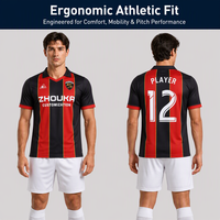 Fabricant de maillots de football rétro personnalisés en gros, uniformes d'équipe sportive par sublimation, fournisseur de maillots de football vintage