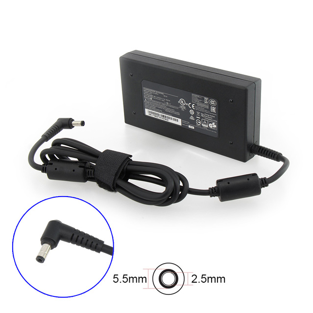 Laptop Power Charger 19.5V 6.15A 5.5*2.5mm Laptop AC Adapter Charger 120W Laptop Adapter for M SI