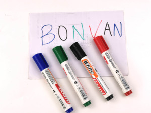Bonvada ปากกาไวท์บอร์ดลบได้3ชิ้น/เซ็ต, ปากกาไวท์บอร์ดลบได้ง่ายแม่เหล็กลบแผ่นสำหรับเครื่องเขียนในสำนักงาน - Product Image 4