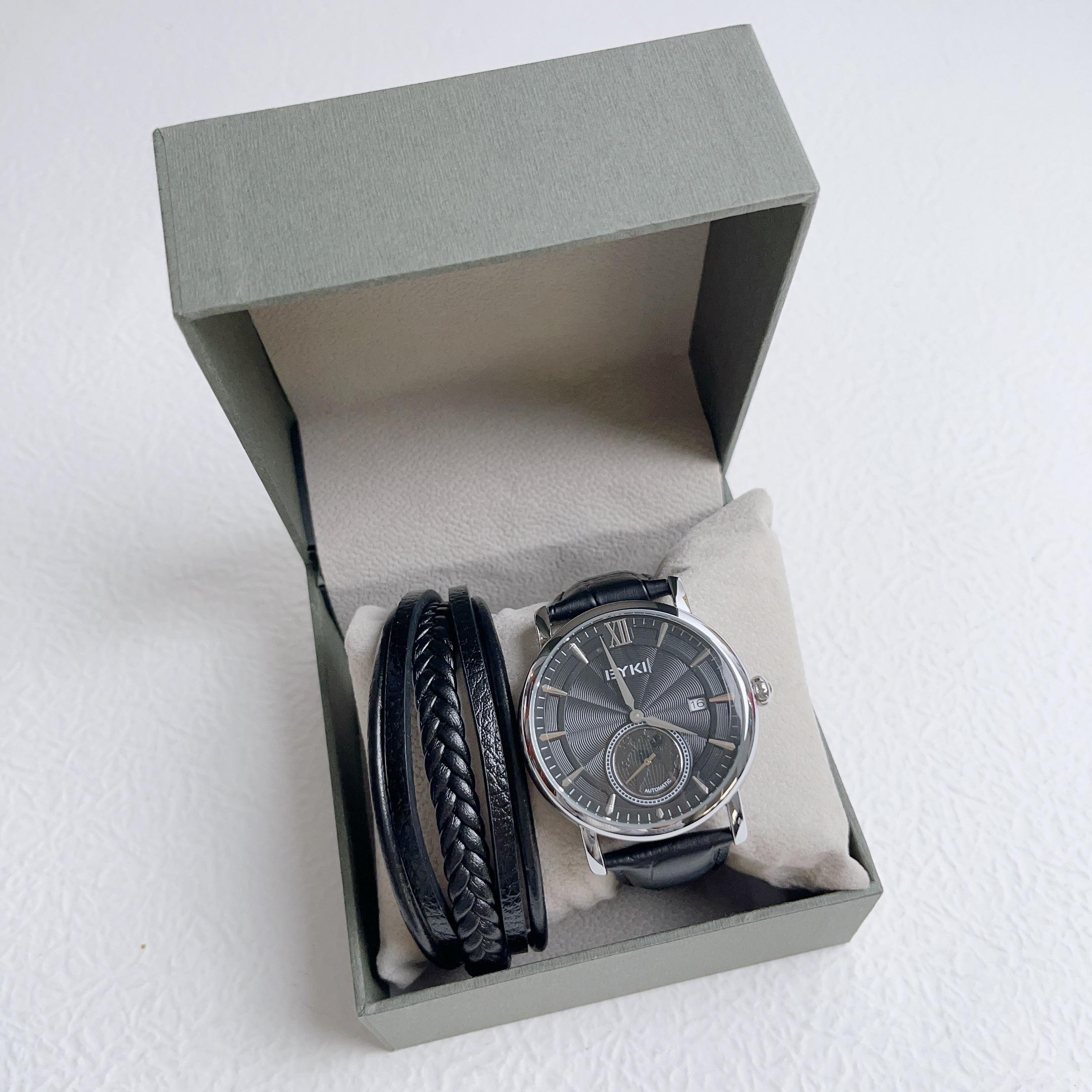 mens watch bracelet set