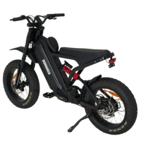 Vélo électrique tout-terrain vintage à moteur puissant 1000W 1500W avec batterie lithium 25Ah 30Ah, moto électrique