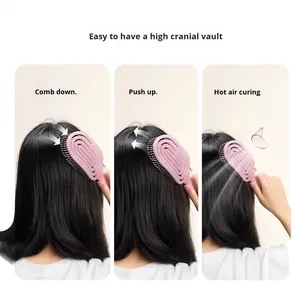 Peine de plástico de mango largo Vertical clásico para dormitorio de regreso a la escuela para masaje de <span class=keywords><strong>maquillaje</strong></span> de peinado de pelo largo y rizado, uso doméstico para mujeres - Product Image 3