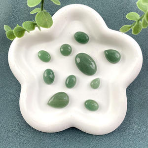 Fourniture directe d'usine <span class=keywords><strong>Shi</strong></span> Zai <span class=keywords><strong>Mei</strong></span> goutte d'eau fond plat artisanat en vrac autre artisanat en cristal cabochon d'aventurine verte naturelle - Product Image 2